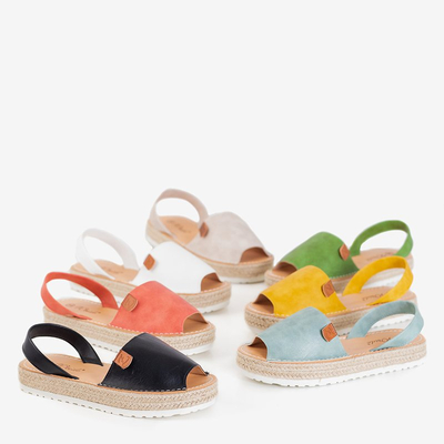 Dámske mint sandále na platforme Zarela - Topánky