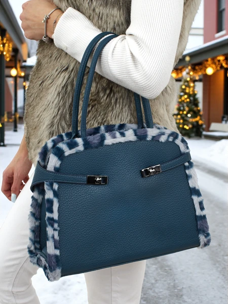 Majhna ženska torbica iz eko usnja s panterjevim vzorcem Panthory