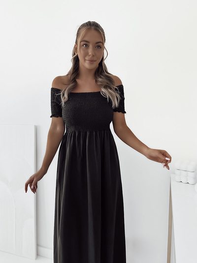Royalfashion Dámske midi šaty a'la hiszpanka