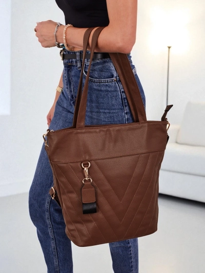 Aurelia Grande Shopper - elegantna ženska torba iz ekološkega PU usnja A4