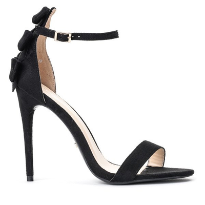 Černé sandály na vysokém podpatku Tronto - Obuv 1