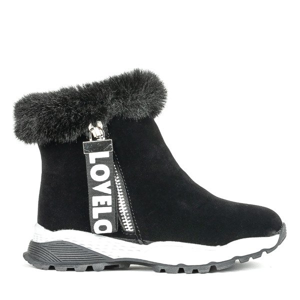 Čierne detské športové topánky Miribel - Obuv