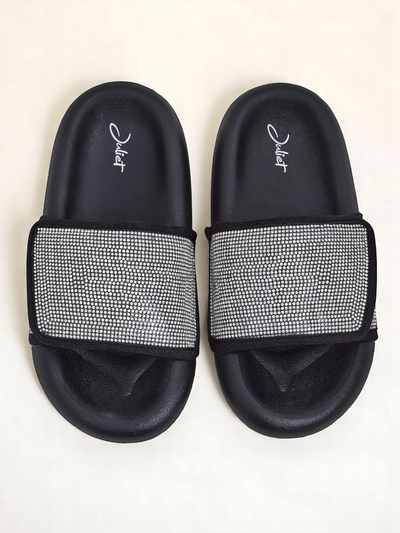 Royalfashion Ženski natikači s ploskim podplatom Sparkle Step