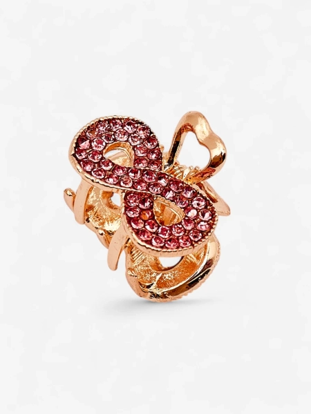 Royalfashion Lasnica za lase s cirkoni TwinkleGrip