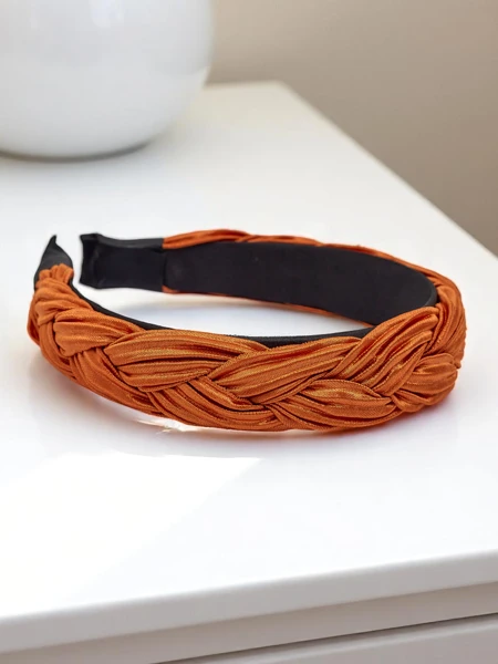 Royalfashion Vrkočená krepovaná čelenka Nina