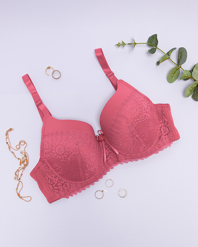 Coral Dámska Push-Up čipkovaná podprsenka - Spodná bielizeň