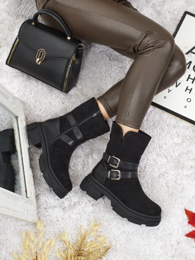 Visoki ženski gležnarji iz eko semiša Callire