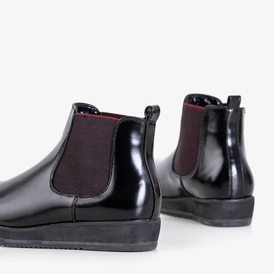 Čierne dámske klinové topánky Stasia - Obuv