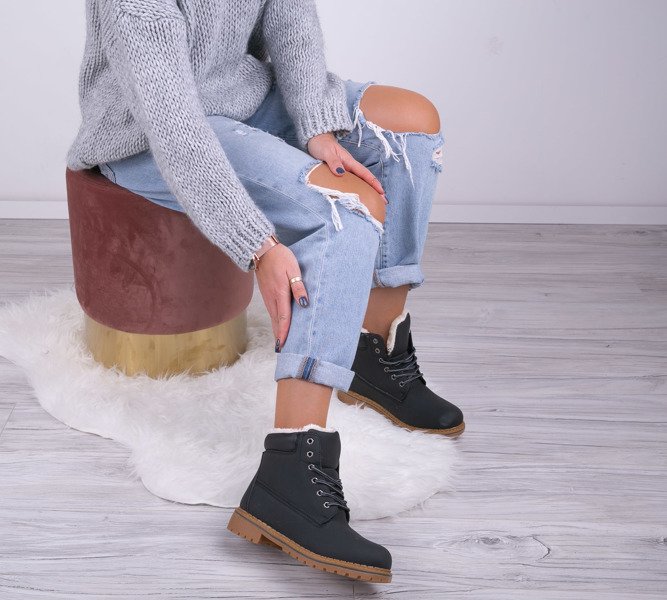 Czarne trapery Fantasy - Obuwie