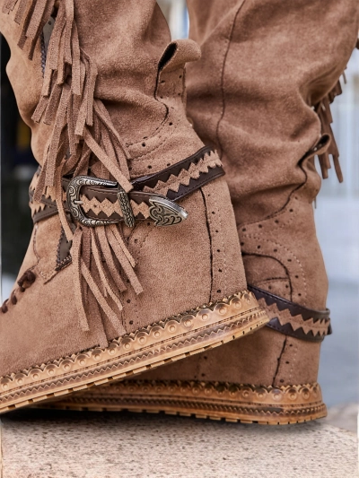 Royalfashion Ženy nadkolenné čižmy Eliferse