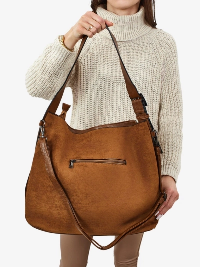 Ženska shopper torbica iz eko semiša Donenn