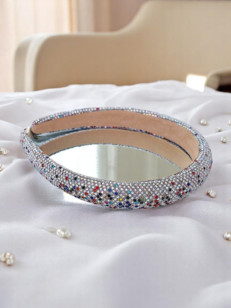 Royalfashion Čelenka s kryštálikmi a perlami Bianka