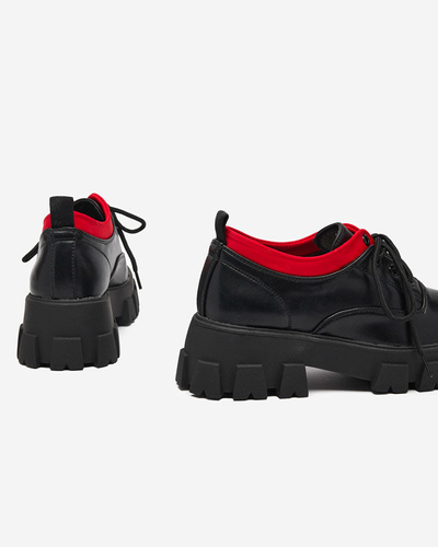 OUTLET Dámske topánky z ekokože čiernej farby Ozudu - Obuv