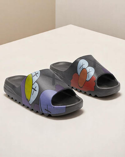 Ženski sandali Aurora črni gumijasti elegantni za poletje