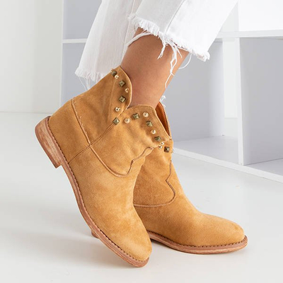 Hnedé topánky s zakrytým klinom Bruneo - Obuv