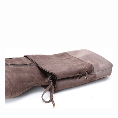 Brązowe kozaki na koturnie Aileen - Obuwie