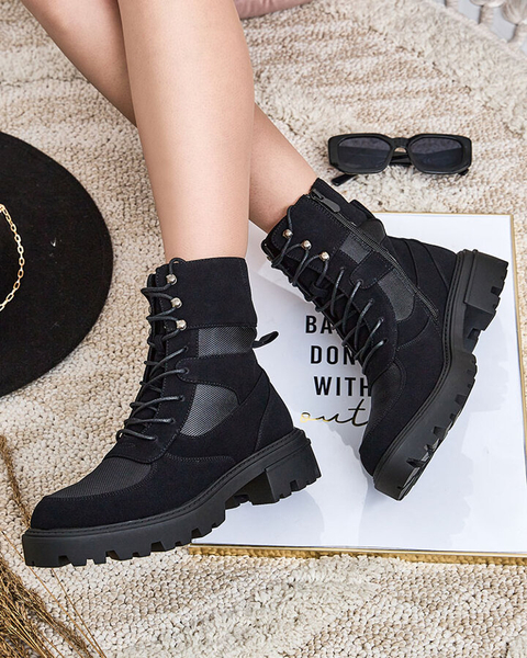 Royalfashion Dámske šnurovacie čižmy Hovienta