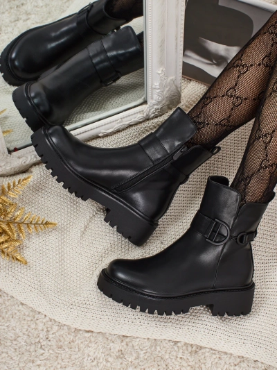 Eko usnjeni ženski gležnarji Marques