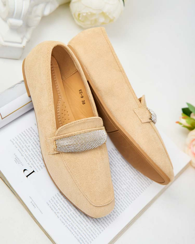 Royalfashion Dámske mokasíny eko semiš Rellpes