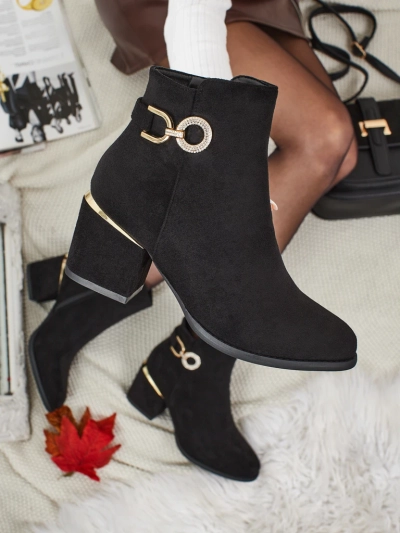 Ženski gležnjarji iz eko semiša s peto Talrima