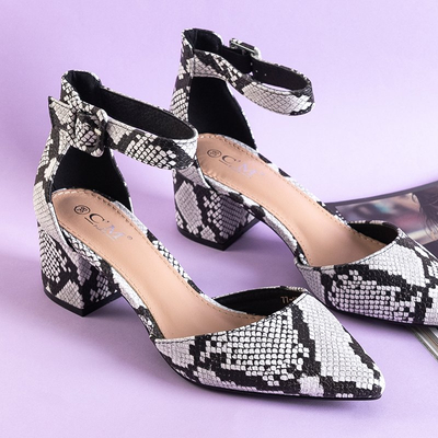Dámske hadovité lodičky na stĺpe Lux - Obuv