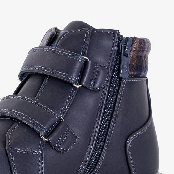 Námornícka modrá chlapčenská turistická obuv Bulgar - Obuv