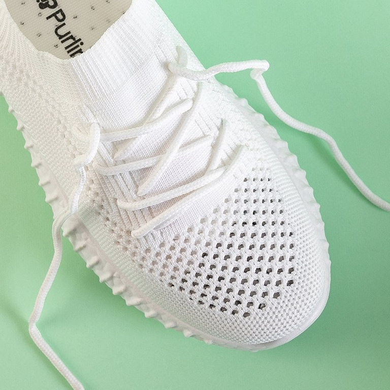 OUTLET Biele dámske športové topánky Melete - Obuv