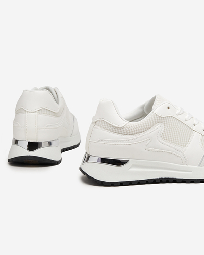 OUTLET Pastelové dámske biele športové topánky značky Delani - Footwear