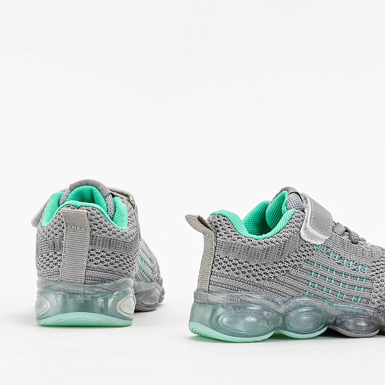 Otroške Superge Astra Sive Sintetične Športne za Poletje