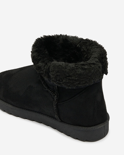 Royalfashion Dámske čižmy a'la snow boots v čiernej farbe Aener