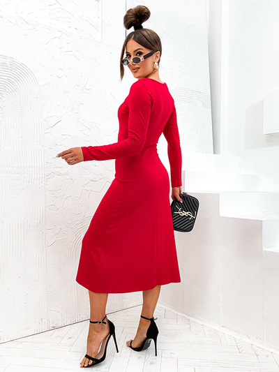 Royalfashion Dlhé šaty z látky pre ženy