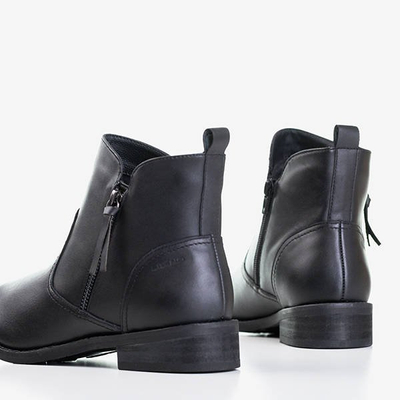 Čierne dámske čižmy a'la Chelsea boots - Obuv