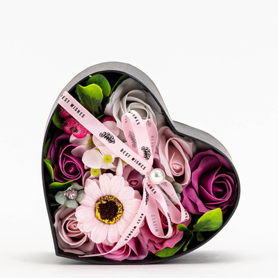 Flowerbox ružové kvety v krabičke - Príslušenstvo