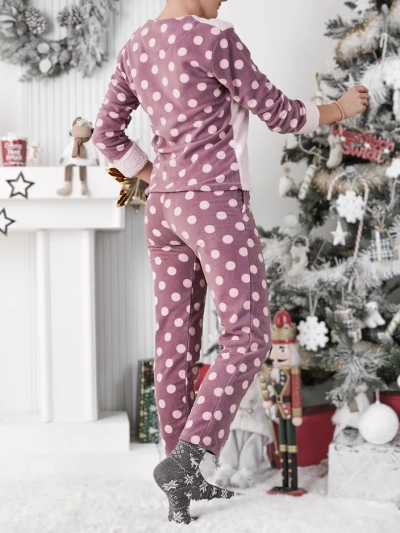 Royalfashion Dámske pyžamo a'la fleece Ahoj Zima