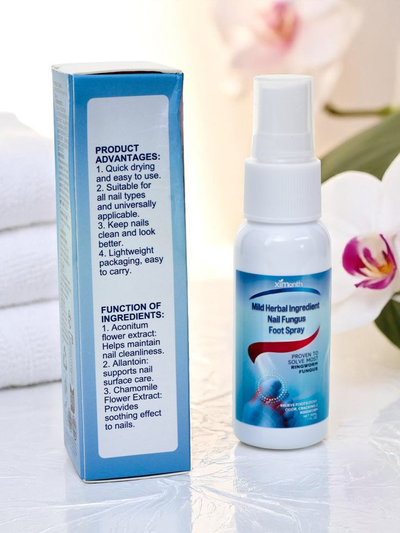 Sprej zmierňujúci príznaky mykózy nôh a nechtov
