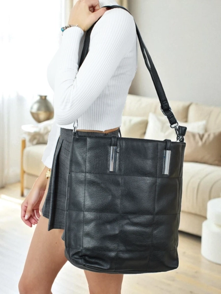 Ženska shopper torbica iz eko usnja Tessira