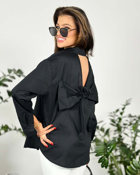 Royalfashion Dámska košeľa s mašľou