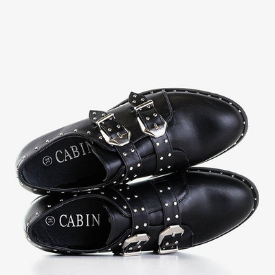 Čierne dámske topánky s tryskami Queen - Obuv