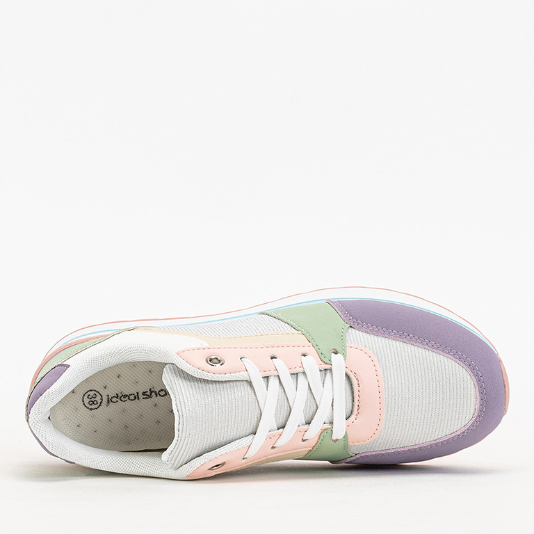 Viacfarebné dámske športové tenisky s trblietkami Berilan - Obuv