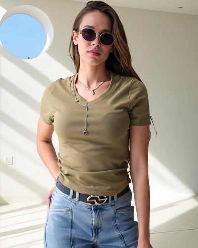 Royalfashion Dámsky bavlnený crop top