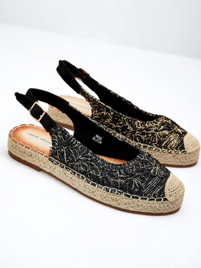 Royalfashion Dámske espadrilky s ozdobnou výšivkou