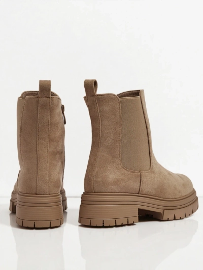 Ženski gležnjarji a'la chelsea iz eko-semiša Lunvor