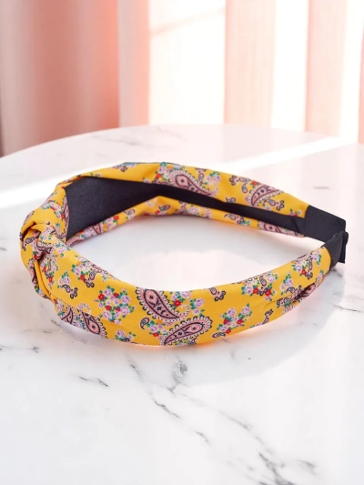 Royalfashion Molly Twist vzorovaná pletená čelenka do vlasov