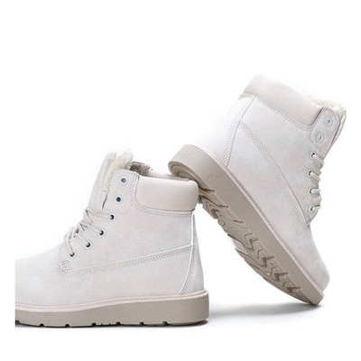 OUTLET Be Happy, béžové, zateplené turistické topánky - Obuv