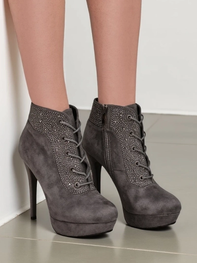 Royalfashion dámske členkové topánky s kamienkami Efelolo