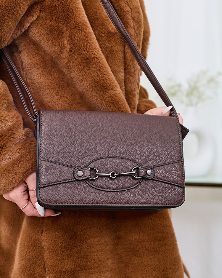 Royalfashion Hnedá dámska kabelka