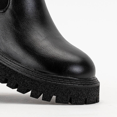 Čierne dámske vysoké čižmy Nurvi - Obuv