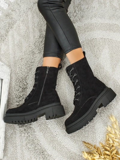 Ženski delavski škornji Velisse iz eko-semiša