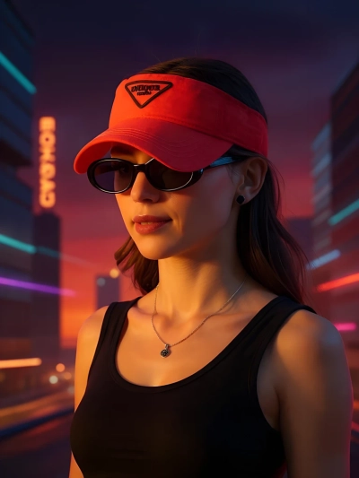 Royalfashion Neon Glow Slnečný šilt