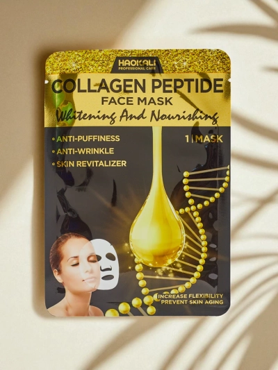 Aurora Collagenus Peptide Mask – Posvetlitvena maska za obraz Haokali 10 kos.